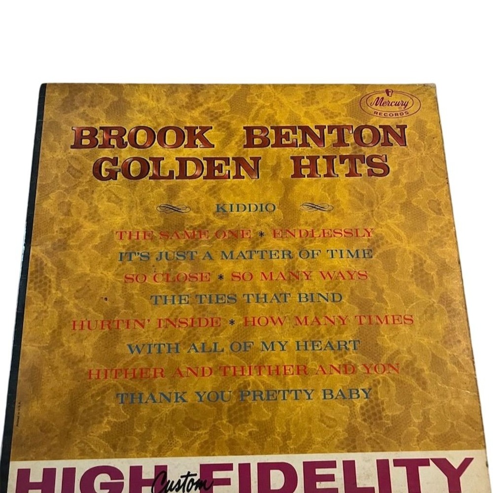 Brook Benton Golden Hits LP 12" Soul Vinyl Record Mercury‎ Records tested